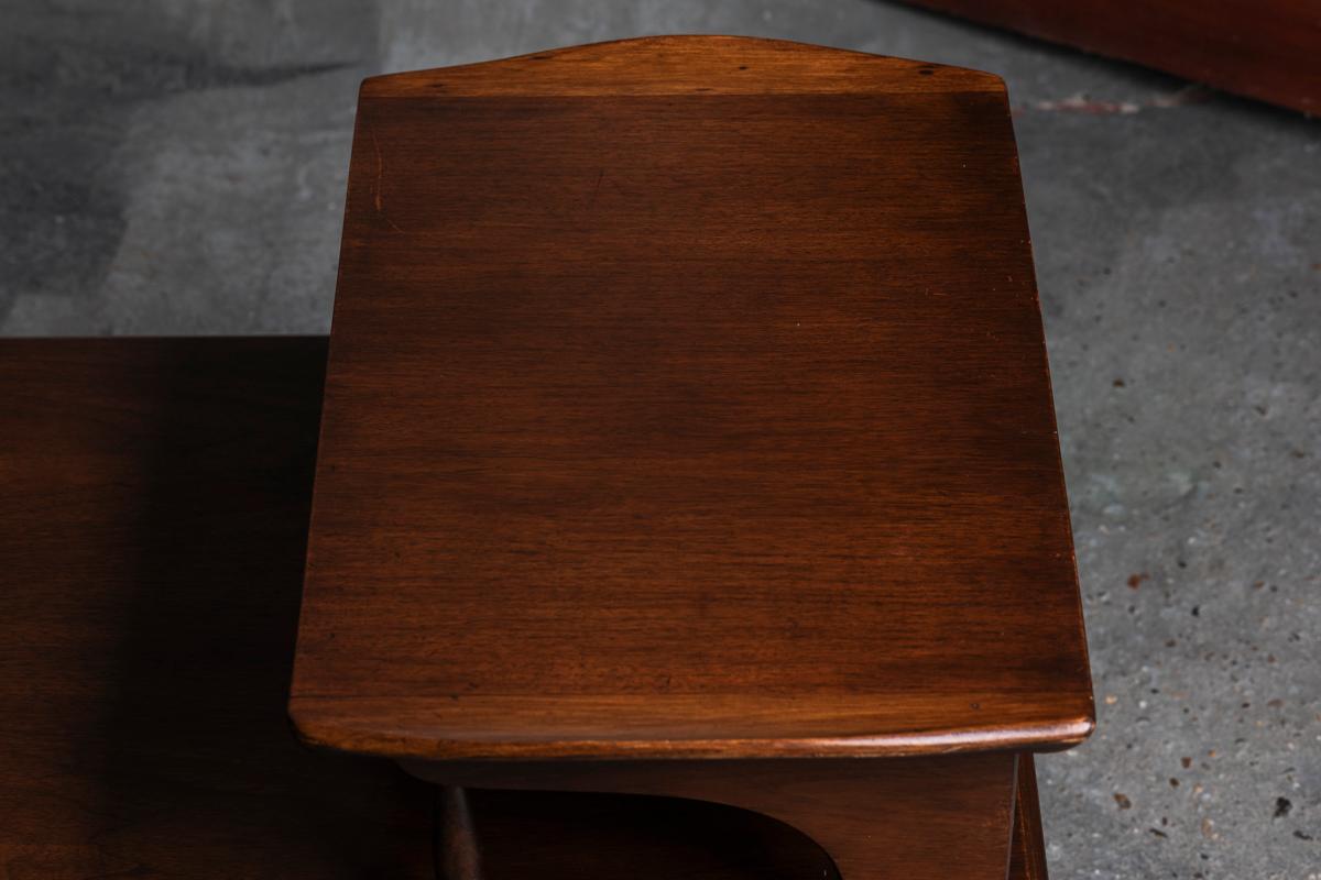 Bassett Furniture Side Table in Walnut, made in the USA, 1960s 3
