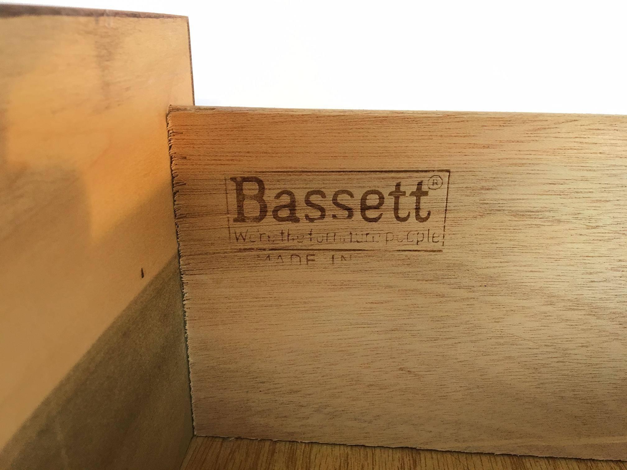 American Bassett Hollywood Regency Asian Chinoiserie Nine-Drawer Dresser