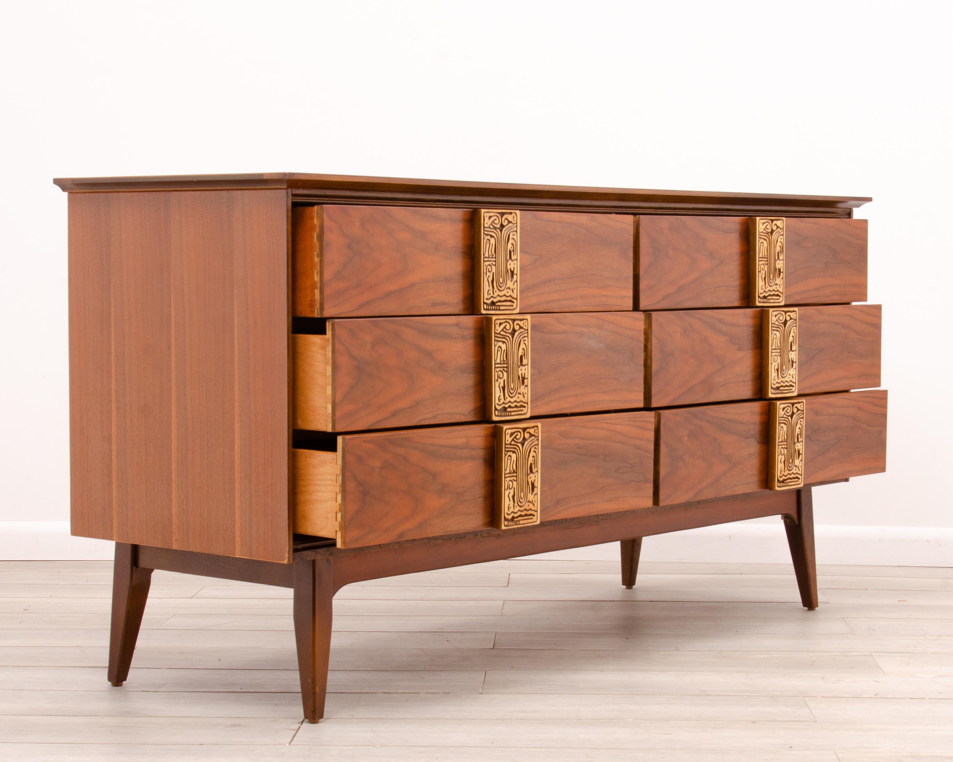 mid century modern low dresser