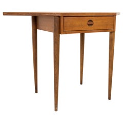 Retro Bassett Mid Century Walnut Corner Table Desk