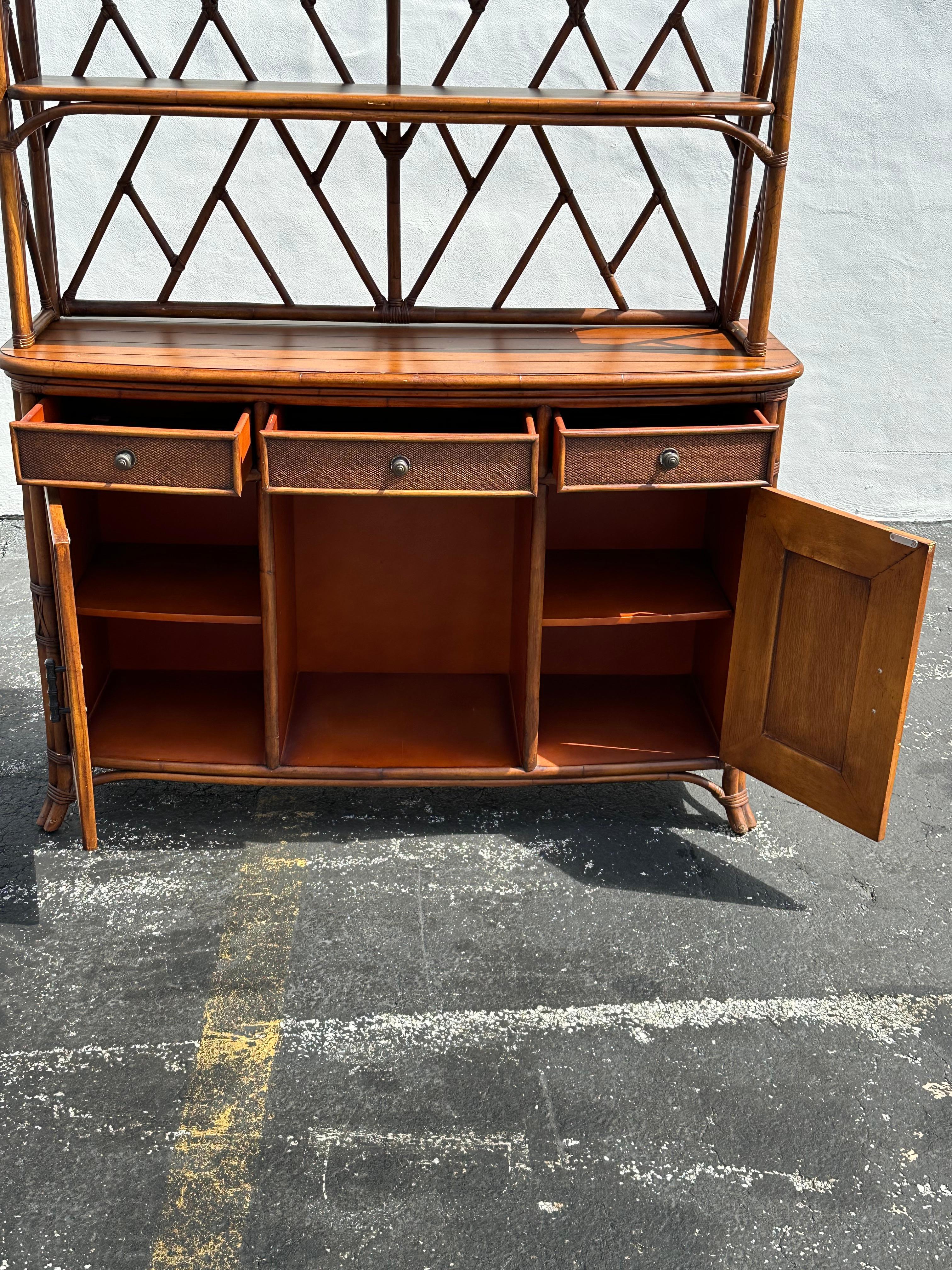 Bassett Ratán Madera Arco Vinoteca Mueble Despensa en venta 4
