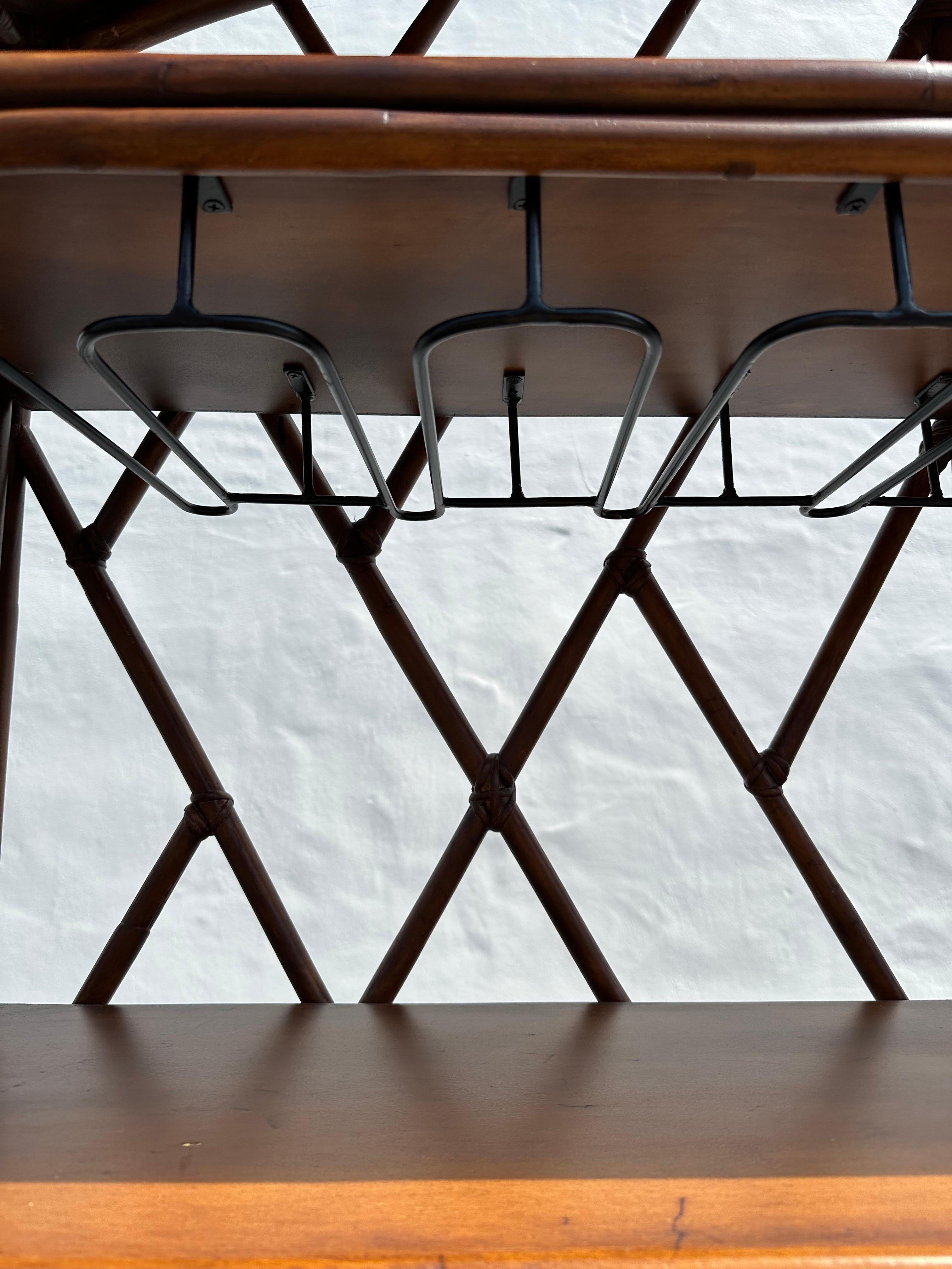 Bassett Ratán Madera Arco Vinoteca Mueble Despensa en venta 5