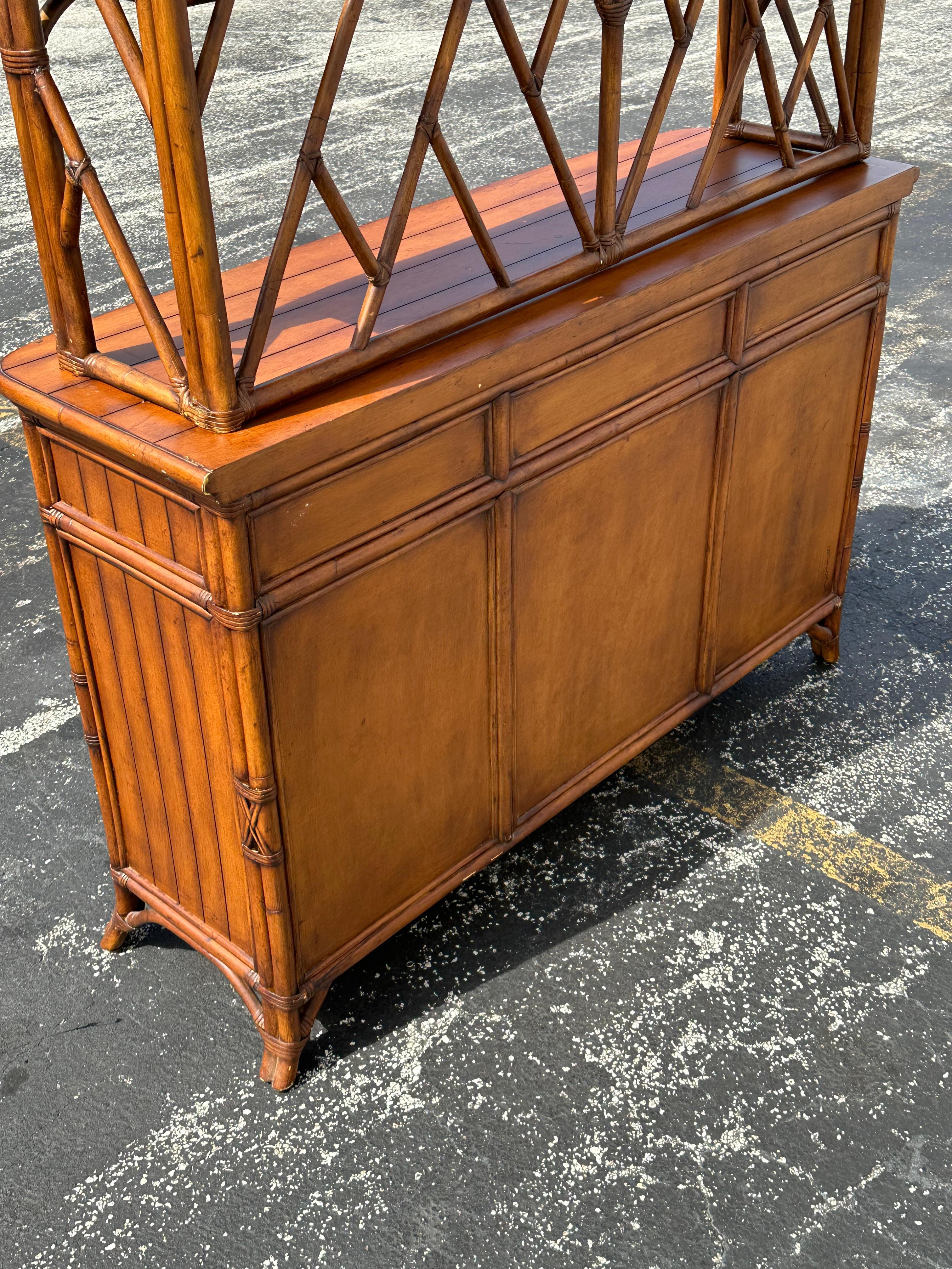 Bassett Ratán Madera Arco Vinoteca Mueble Despensa en venta 2