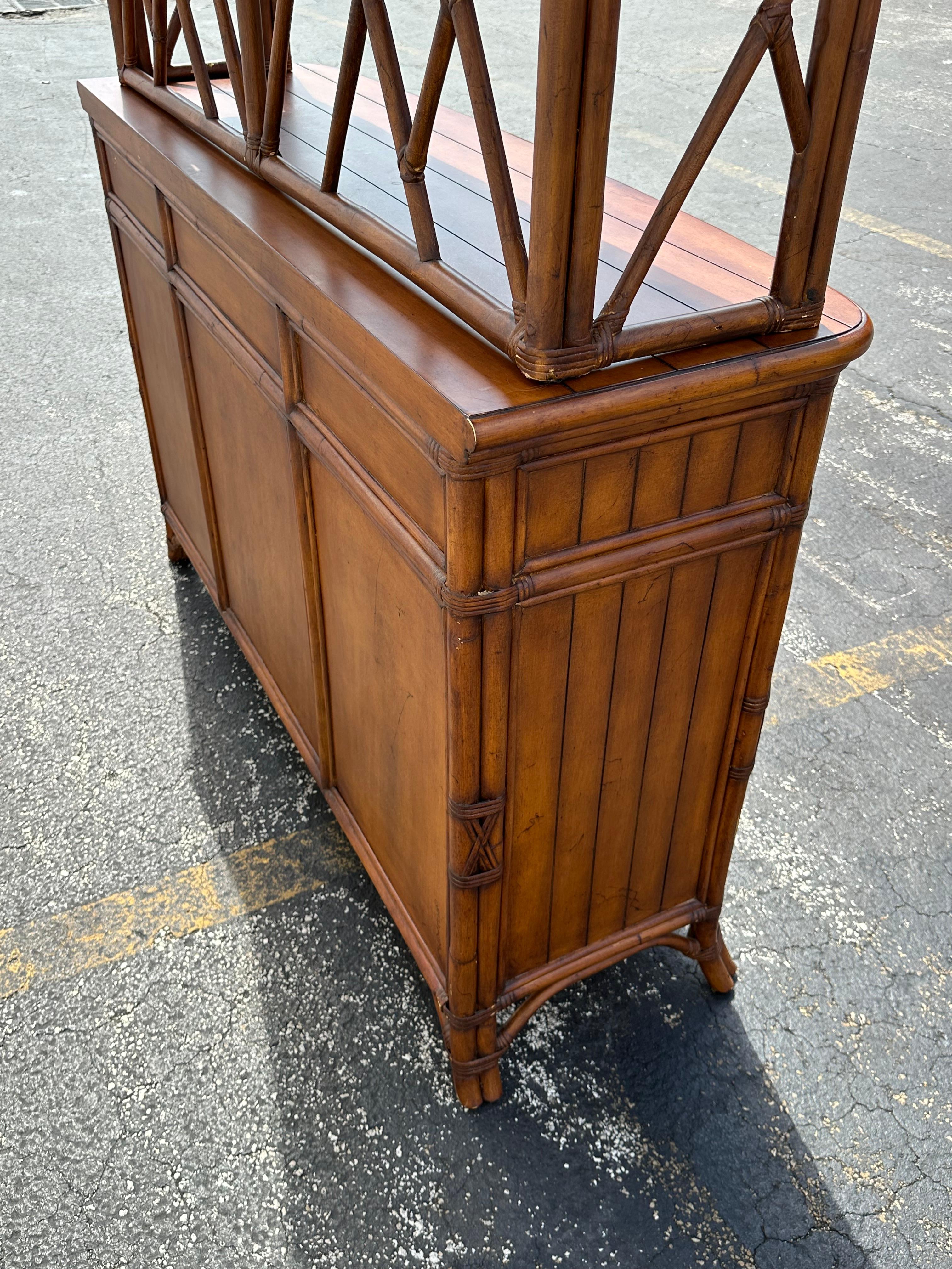 Bassett Ratán Madera Arco Vinoteca Mueble Despensa en venta 3