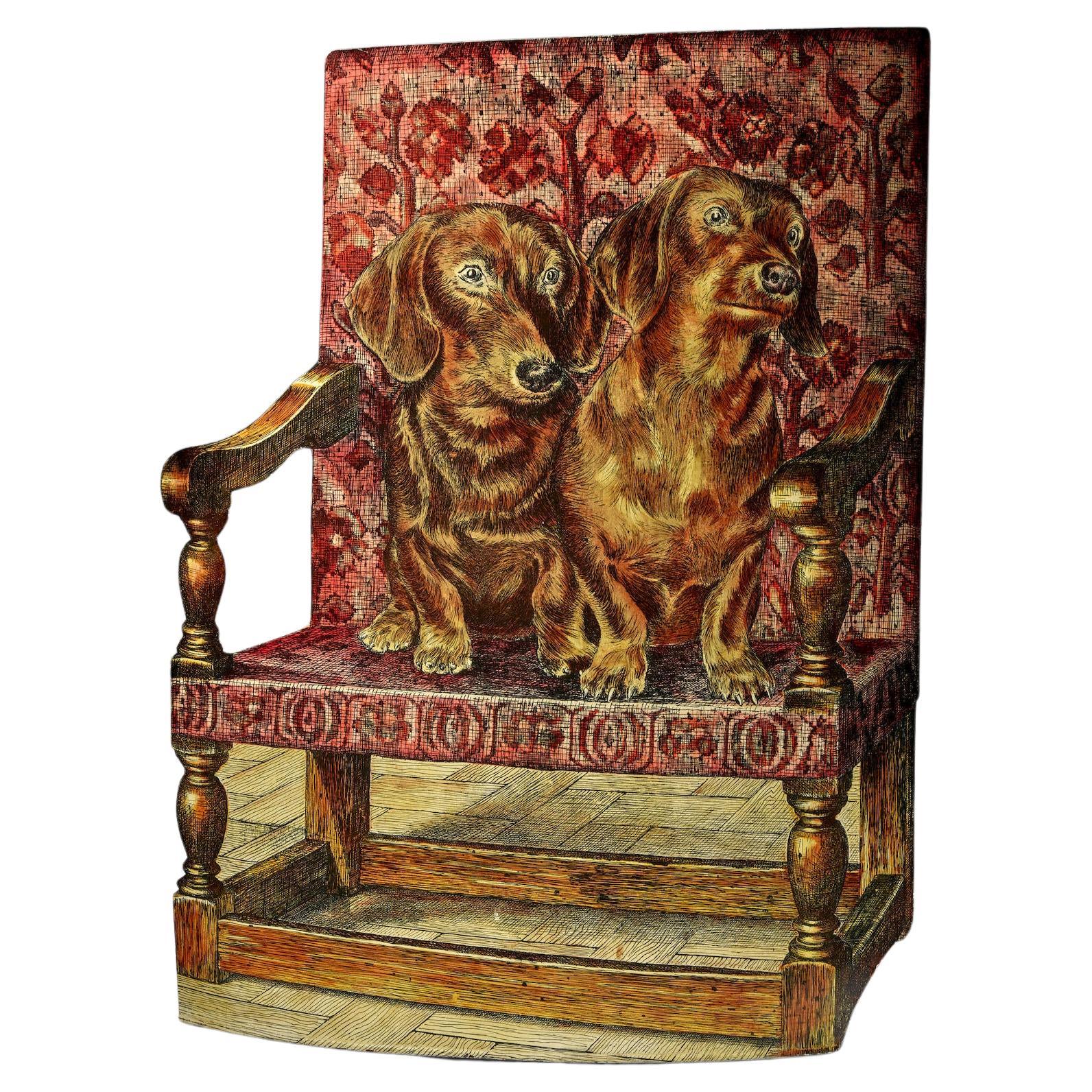 'Bassoitti'  Metal Umbrella Stand by Piero Fornasetti