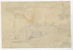 The scene of the Good Samaritan by Pieter Bast - Engraving - 16th Century