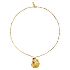 Bast Pendant Necklace in Gold Vermeil by Aur Studio
