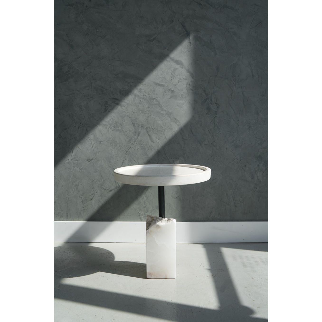 Hand-Crafted Bast Side Table by Swell Studio For Sale