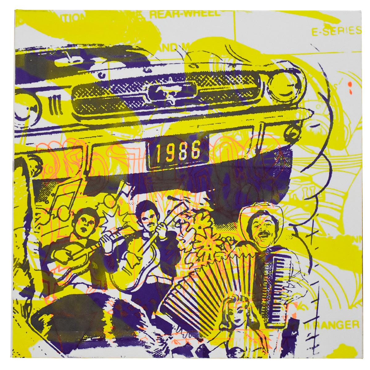 The Faile Bast Deluxx Fluxx Arcade Vinyl (Unique Cover) - Contemporain Print par Bast x Faile