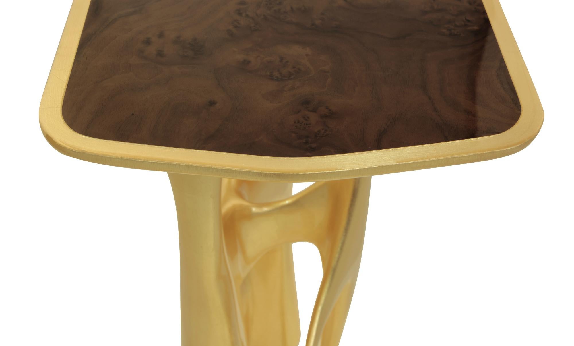 Wood Modern Bastei Console Table by Brabbu For Sale
