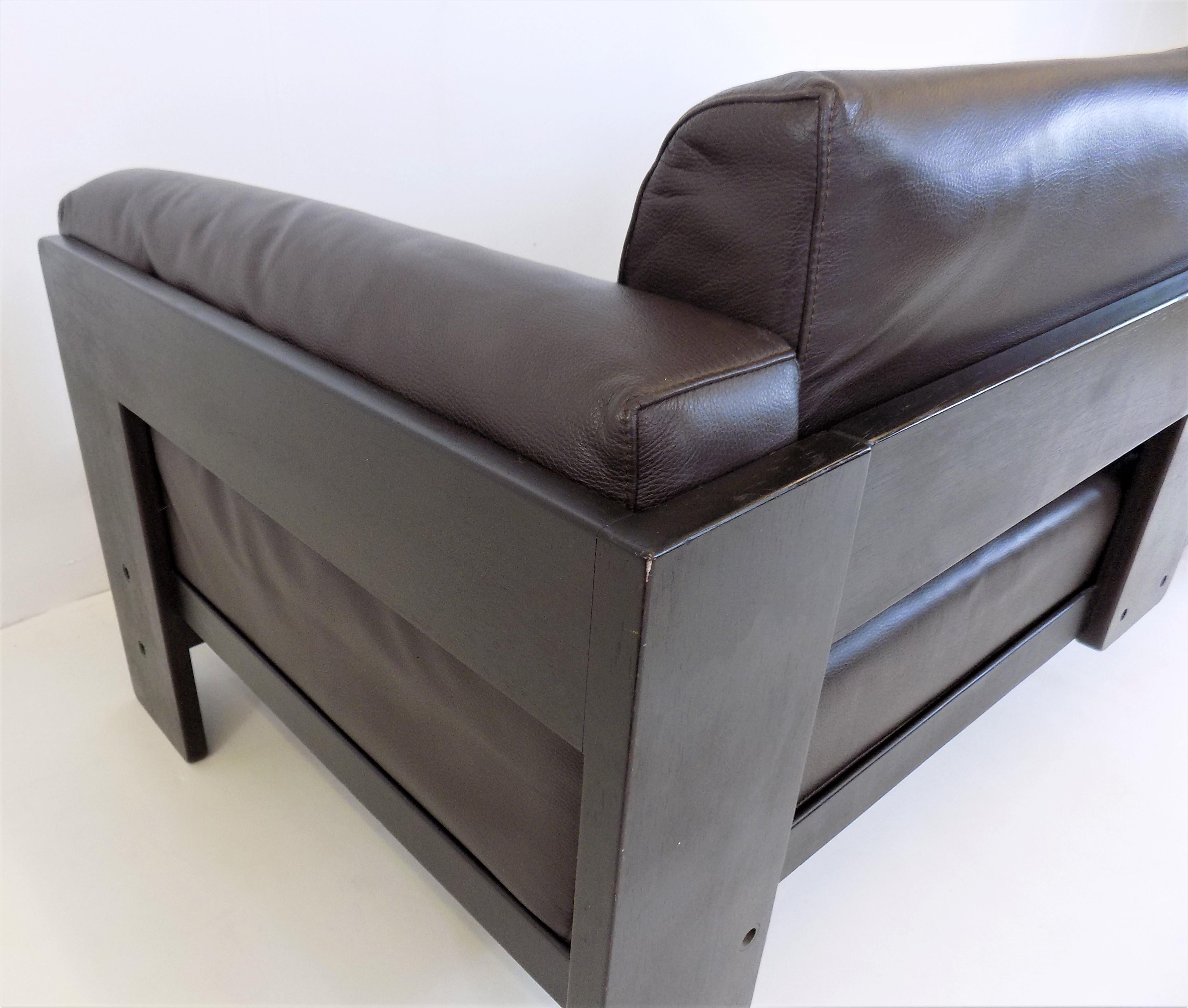 Bastiano 2 Seater Leather Sofa by Tobia & Afra Scarpa for Gavina / Knoll, Italy 6