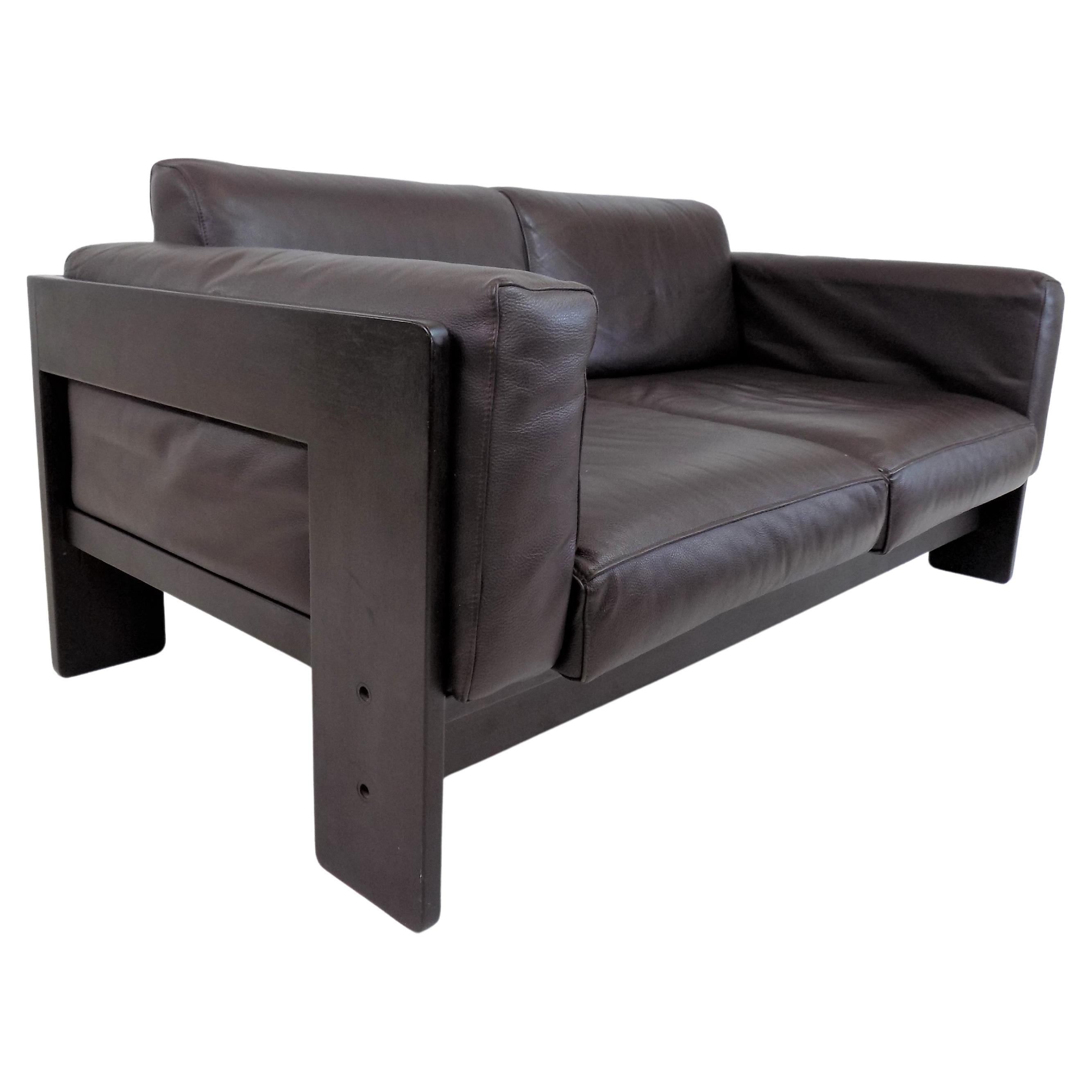 Bastiano 2-Sitzer-Sofa aus Leder von Tobia & Afra Scarpa für Gavina / Knoll, Italien