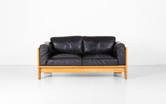 Bastiano 2 seater sofa in leather designed by Tobia Scarpa, Knoll 1968