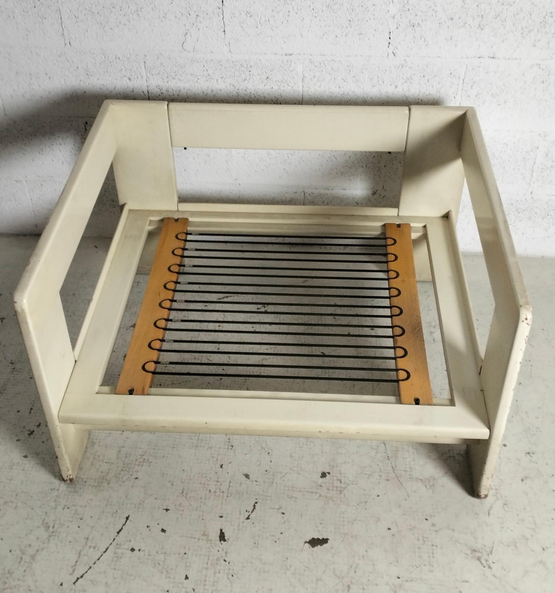 Bastiano leather armchair by Afra e Tobia Scarpa for Gavina 60s, 70s For Sale 5