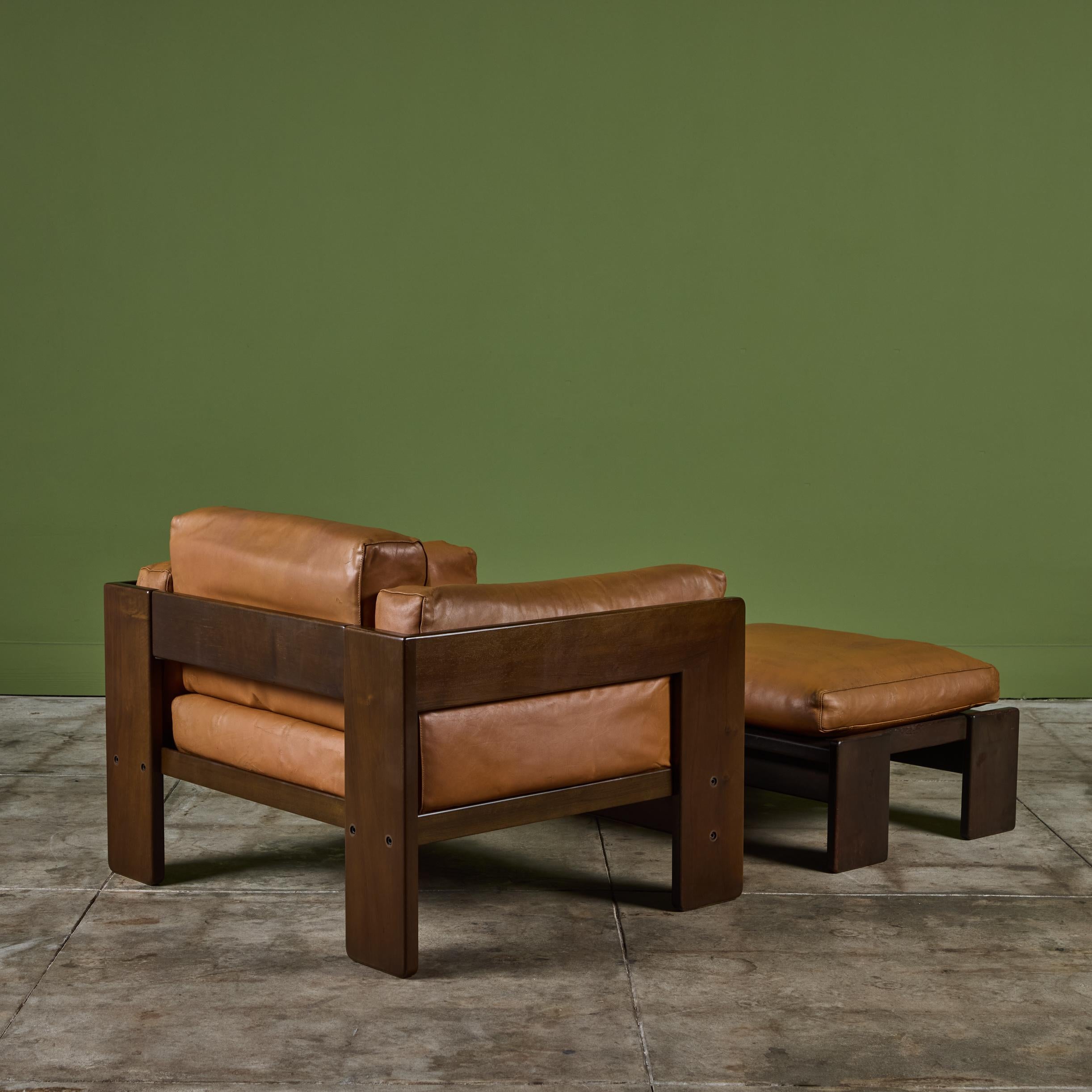 Bastiano Lounge Chair and Ottoman by Tobia Scarpa for Gavina In Good Condition In Los Angeles, CA