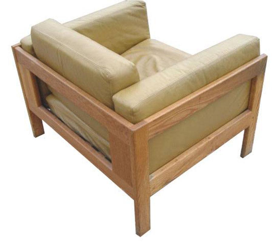 Mid-Century Modern Bastiano Scarpa Style Lounge Chairs