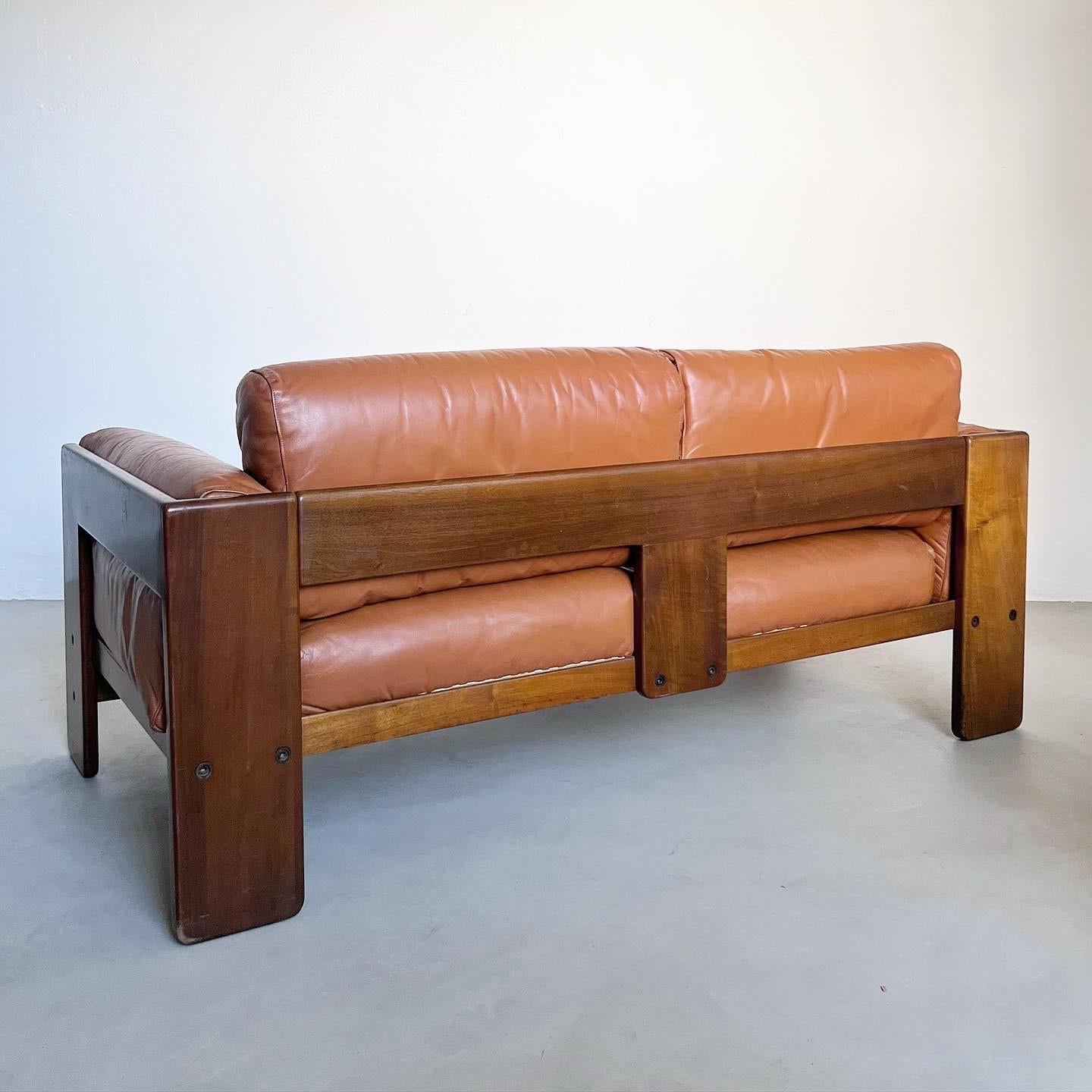 Bastiano Sofa by Afra and Tobia Scarpa - Set of Two - Italian Mid Century Modern In Fair Condition In Milano, IT