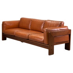 Bastiano Sofa von Afra & Tobia Scarpa für Gavina 1970er Jahre, original cognacfarbenes Leder