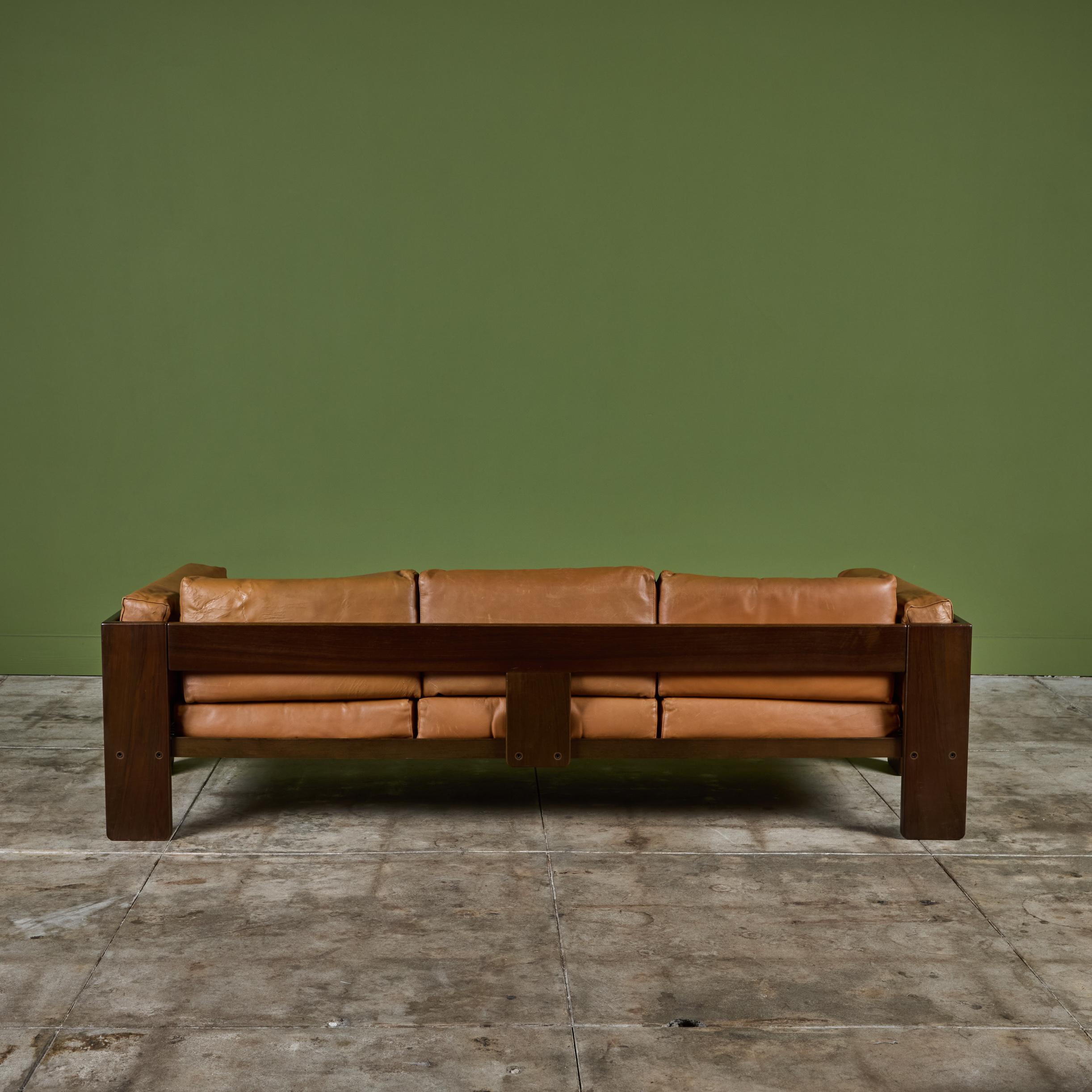 Leather Bastiano Sofa by Tobia Scarpa for Gavina