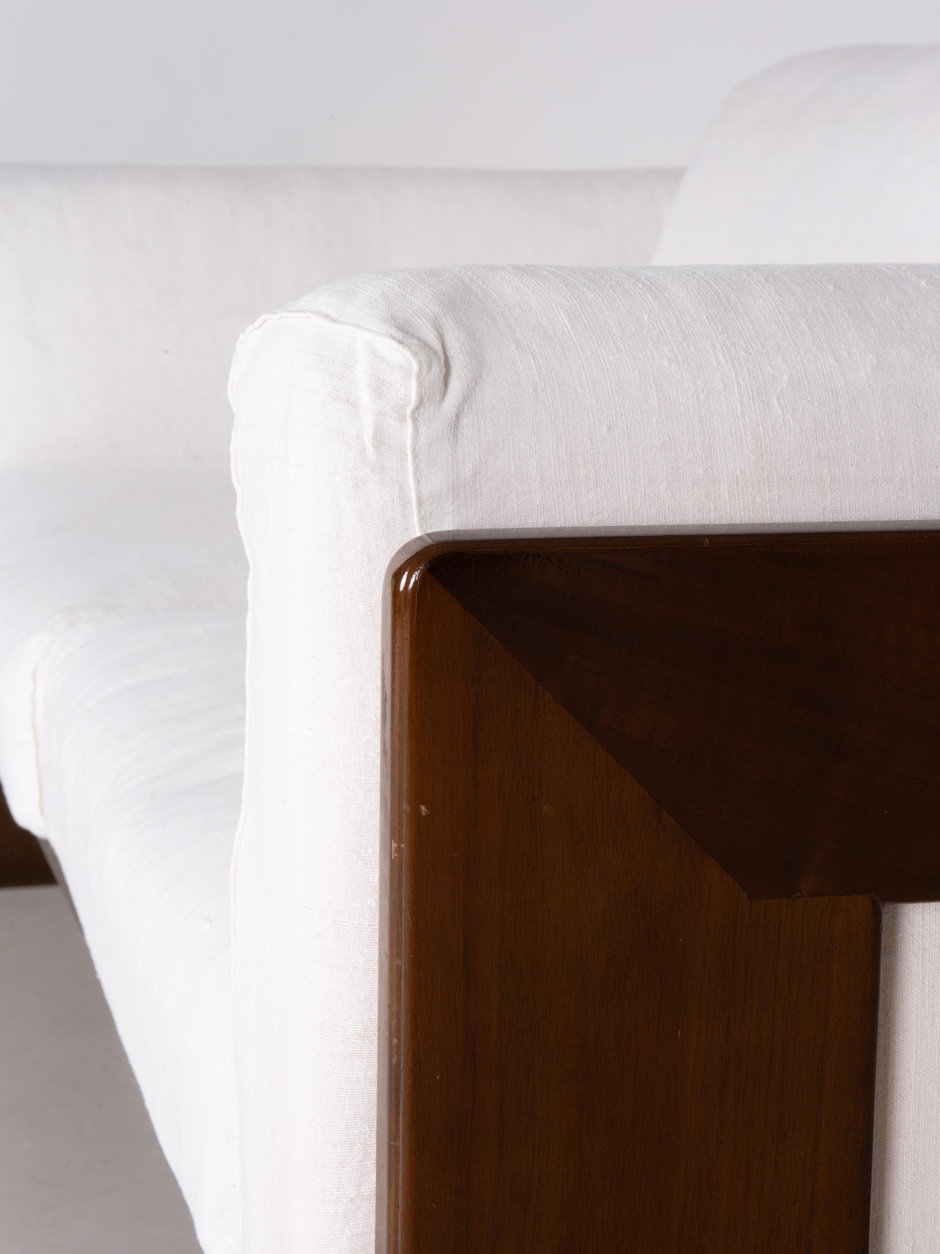 Mid-20th Century Bastiano sofa in canvas designed by Tobia Scarpa for Gavina 1960 For Sale