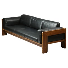 Bastiano Sofa in Leather by Tobia Scarpa for Haimi Finland, 1960s