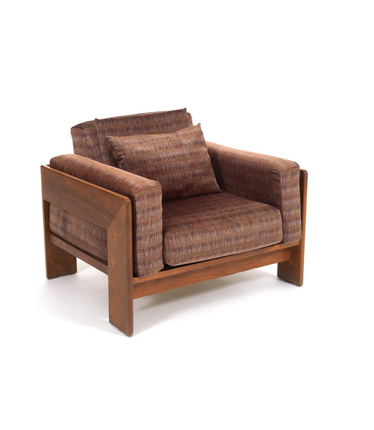 Loungesessel im Bastiano-Stil in der Art von Afra & Tobia Scarpa. (Moderne der Mitte des Jahrhunderts) im Angebot