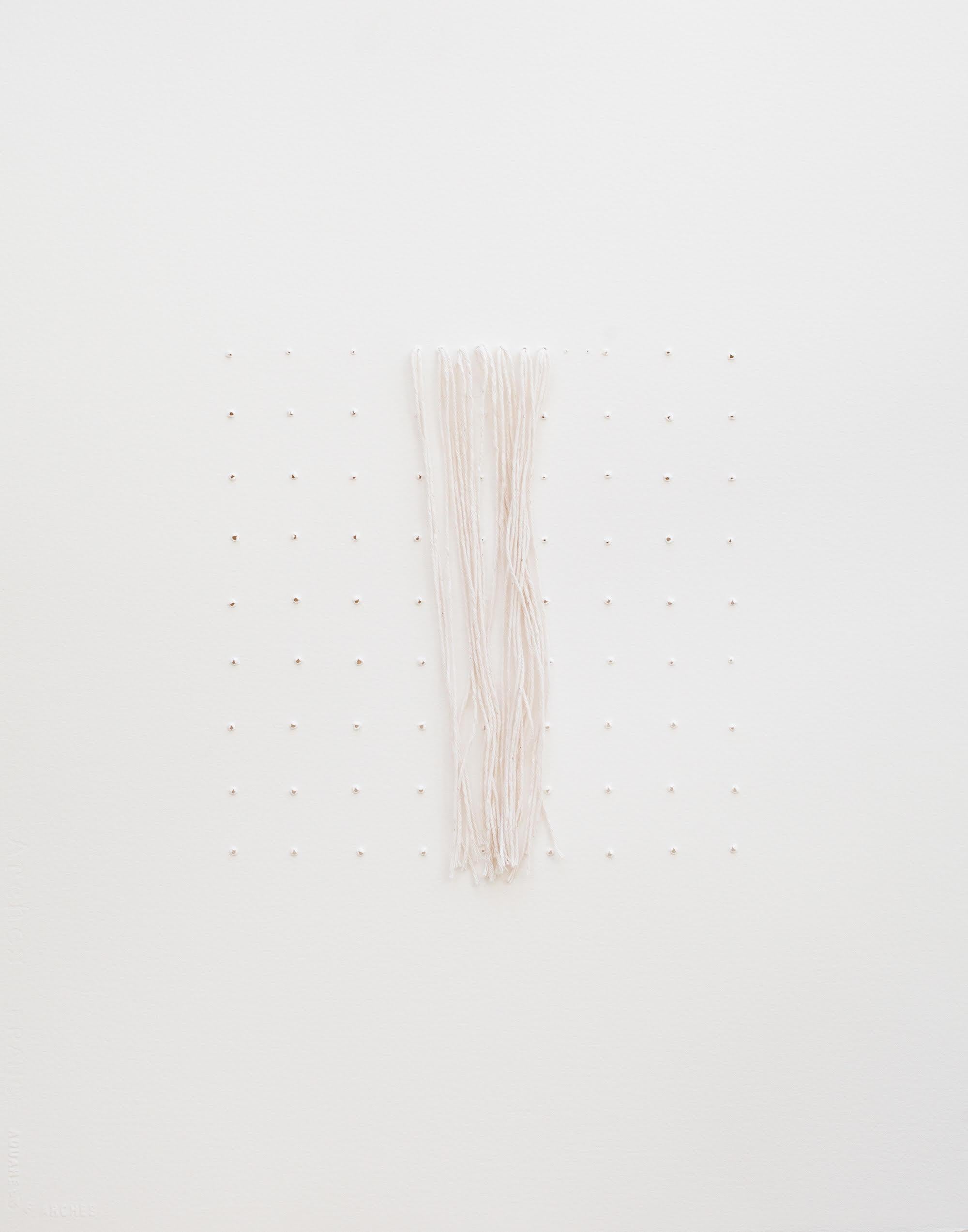 Untitled, Grids and Threads - Mixed Media Art by Bastienne Schmidt