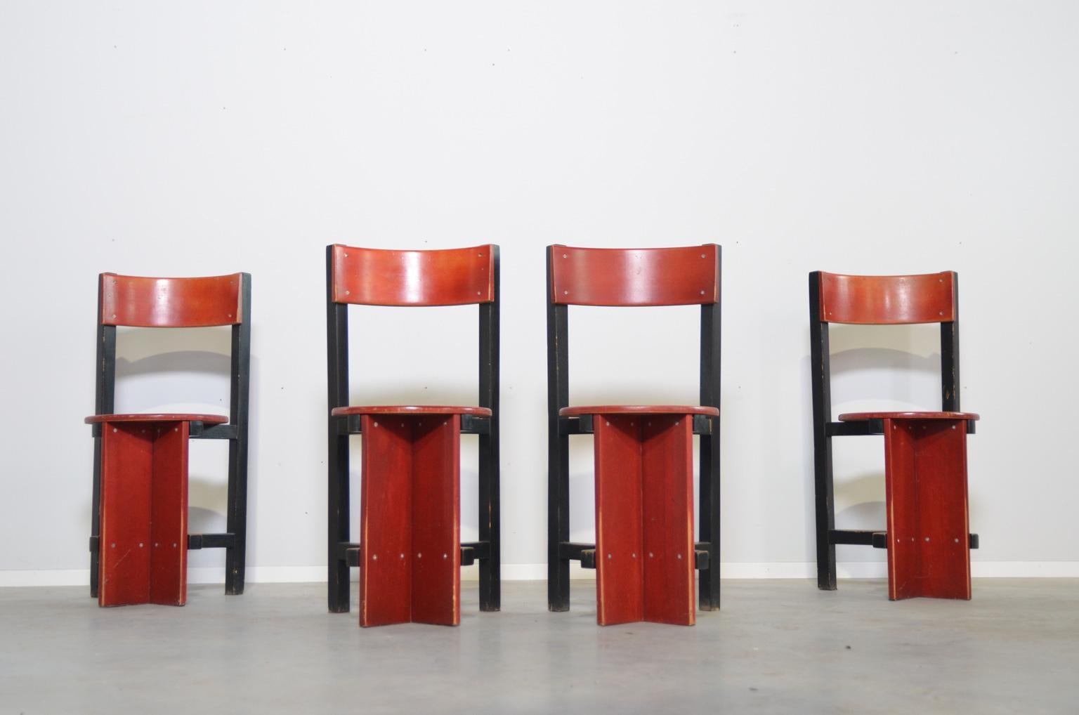 Dutch Bastille Chairs by Piet Blom for the Huizinga Group