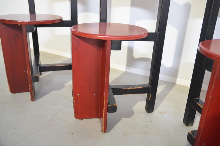 Bastille Chairs by Piet Blom for the Huizinga Group, Netherlands In Good Condition For Sale In RHEEZERVEEN, Overijssel