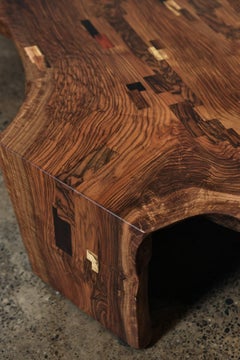 Bastogne Walnut Live Edge Coffee Table ' The Grizz' - In Stock