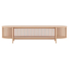 Bastone Low Sideboard in Natural Oak by Poiat