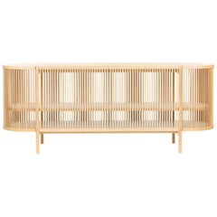 Sideboard aus Eiche mit Türen aus Edelstein von Poiat