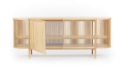 Bastone Sideboard in Oak with Doors by Poiat