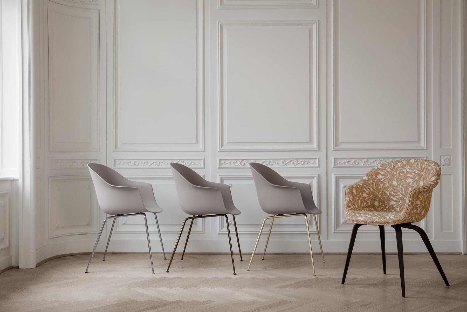 Silla de Comedor Bat, Sin Tapizar, Haya Teñida de Negro en venta 3