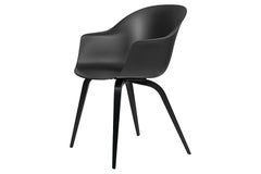 Bat Dining Chair, Un-Upholstered, Black Stained Beech