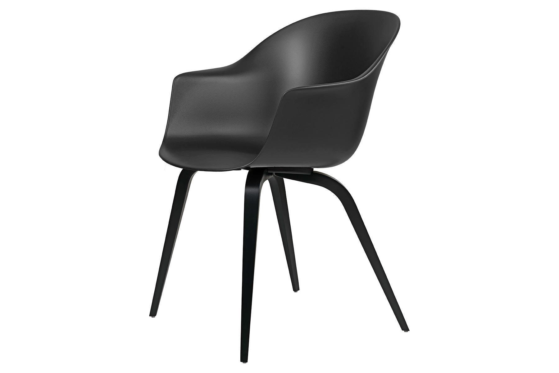 The Bat dining chair, designed by Danish-Italian design-duo GamFratesi, carries strong references to the interesting characteristics of bats, with its inviting, distinctive shell reminiscent of the shape of a bat’s wingspan. Balancing between the
