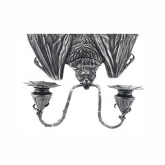 Bat Wall Light Silver Plated Victorian Style very Decorative