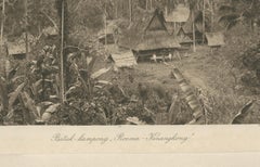 Batak Kampong Village, Sumatra Dutch East Indies - Kleingrothe Photogravure 1900
