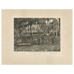 Batak Village Pintoe-Bessi, Tomb – Kleingrothe Photo, Dutch East Indies c1910