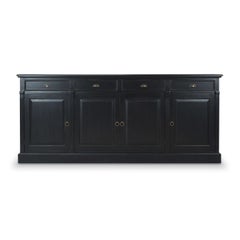 Batavia Black Rustic Country Sideboard