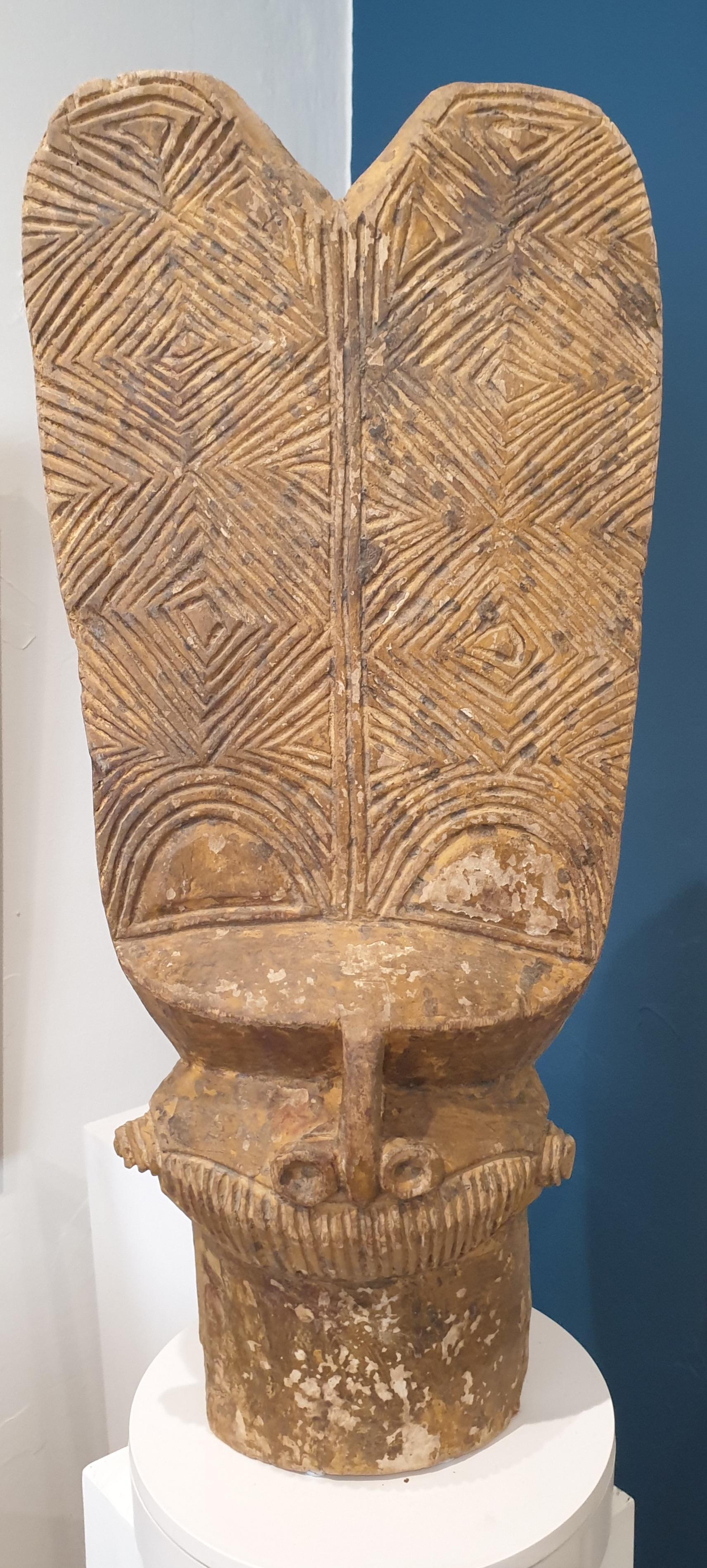 A Large Scale, Beautifully Sculpted and Patinated Batcham Cameroon Mask.