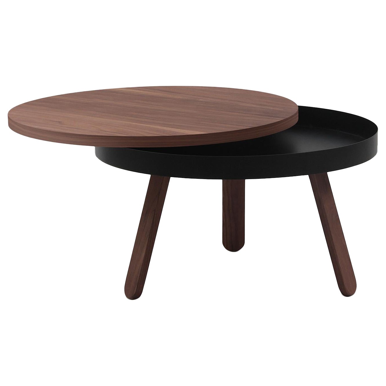 Batea M Coffee Table, Walnut 
Black For Sale