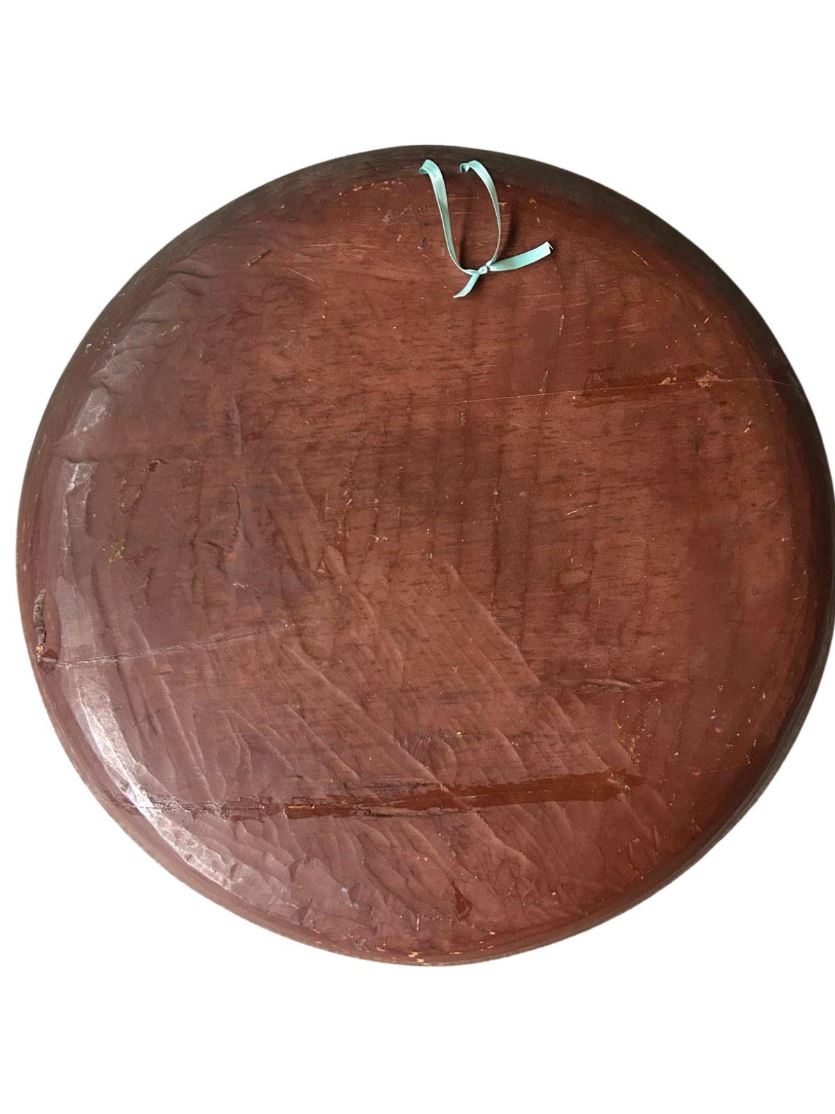 Hand-Carved Batea michoacana pintada a mano For Sale