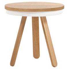 Batea S Tray Side Table Oak-White