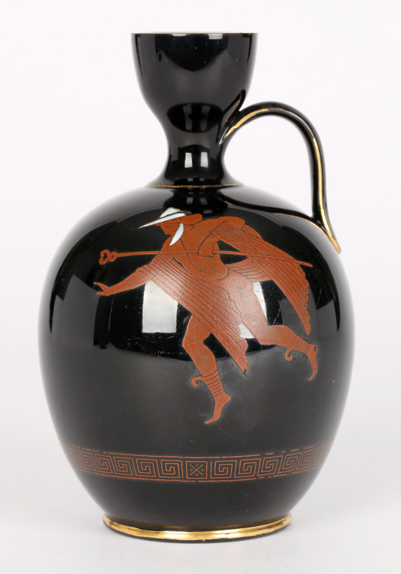 Bates Brown-Westhead & Moore Mercury & Minerva Greek Revival Pottery Vase 2
