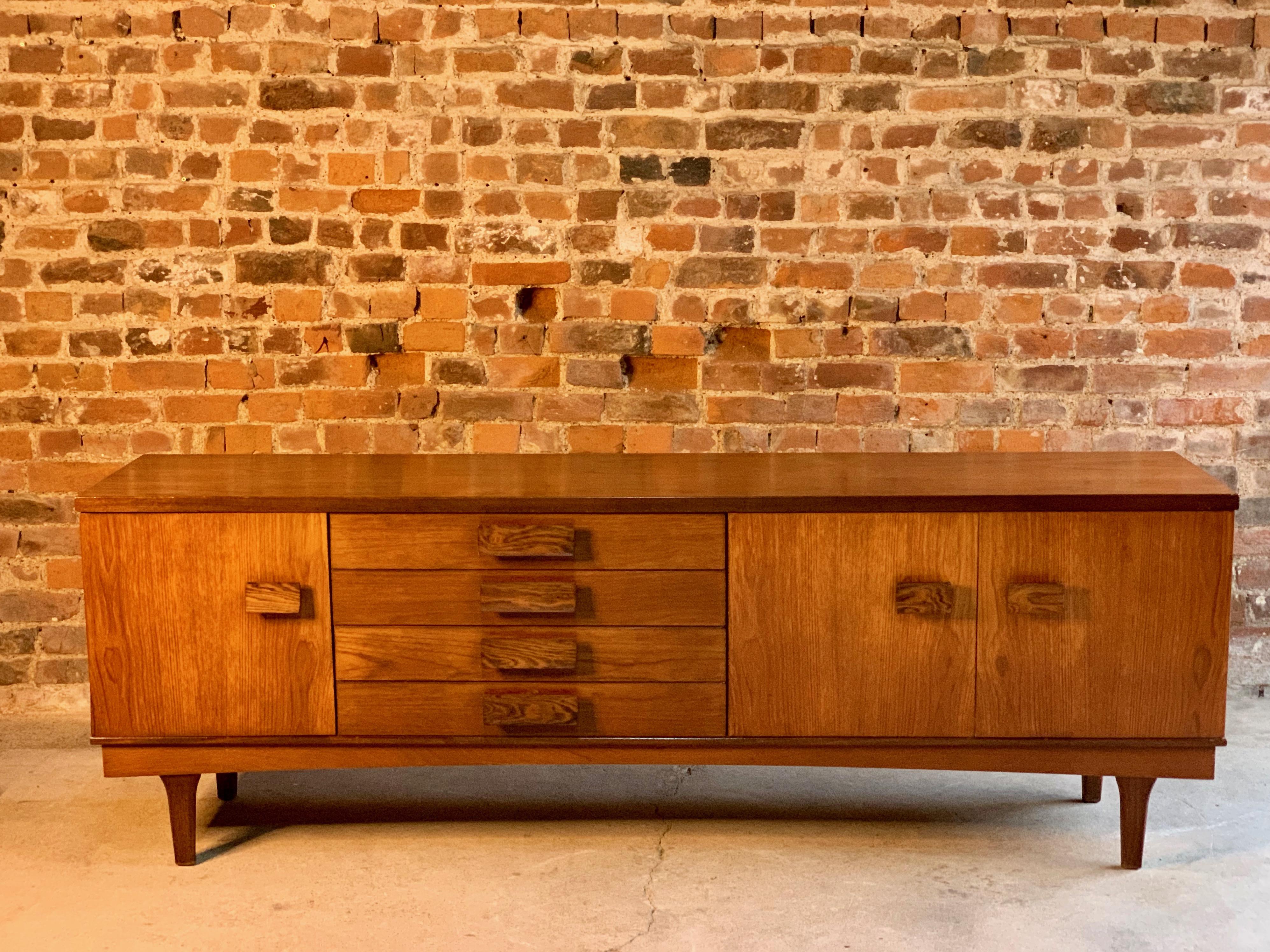 Bath Cabinet Makers African Teak and Rosewood Sideboard Credenza BCM 3