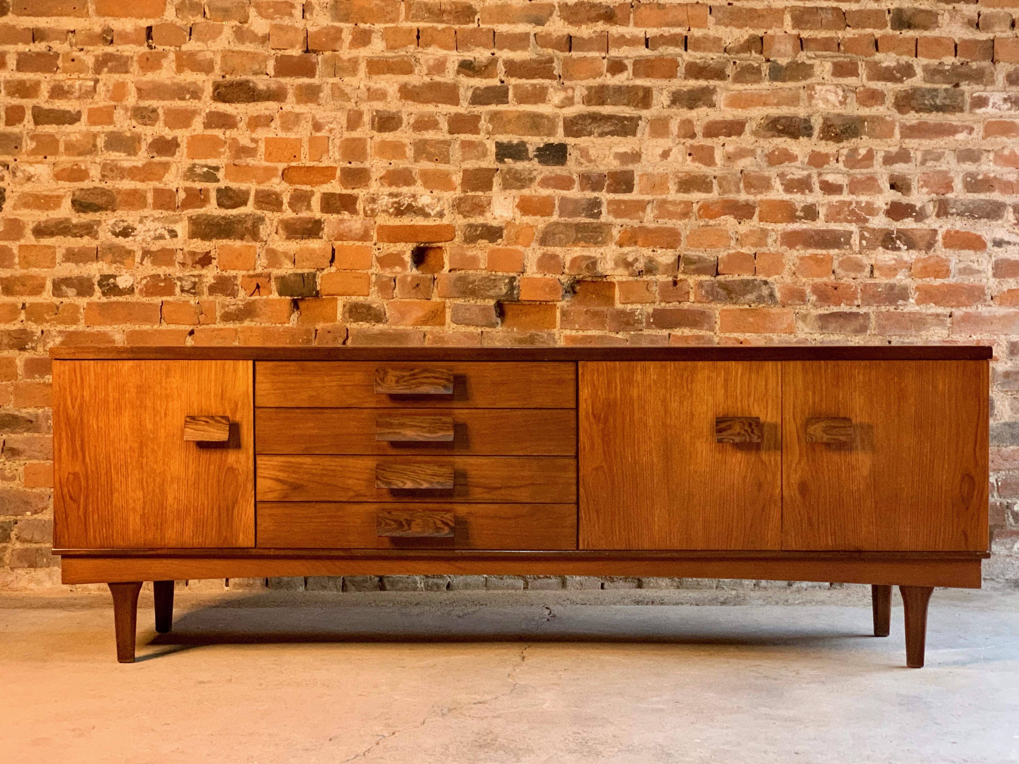 Bath Cabinet Makers African Teak and Rosewood Sideboard Credenza BCM 5