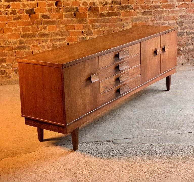 Bath Makers African Teak and Rosewood Sideboard Credenza BCM at