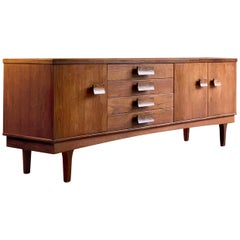 Bath Cabinet Makers African Teak and Rosewood Sideboard Credenza BCM