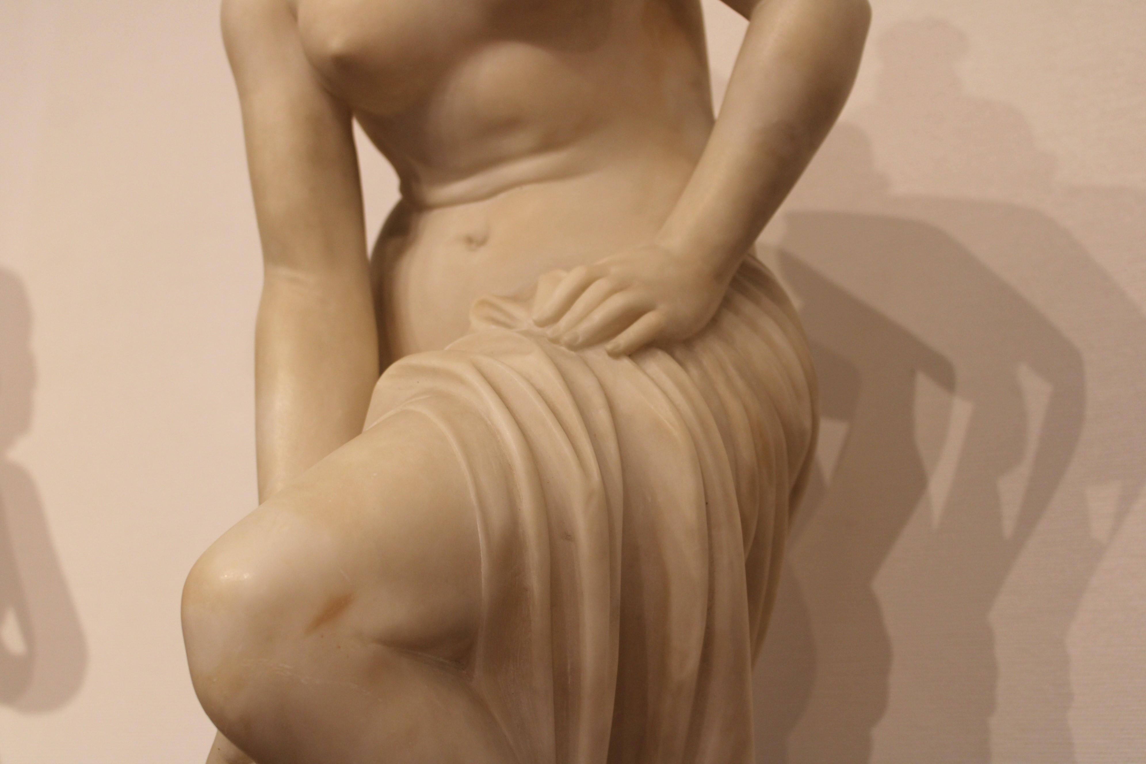 Marble Bather, after Etienne Maurice Falconet (1716-1791) France, late 19th century
